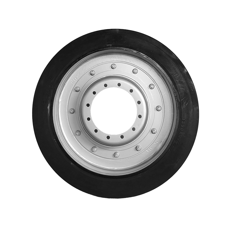 How do bonded solid tires empower intelligent industrial logistics with their airless structure and high load-bearing capacity?